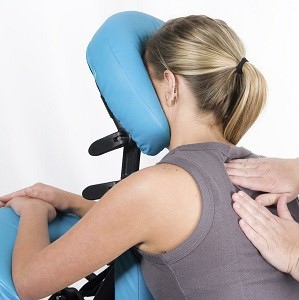 Local office employee chair massage for south florida companies.